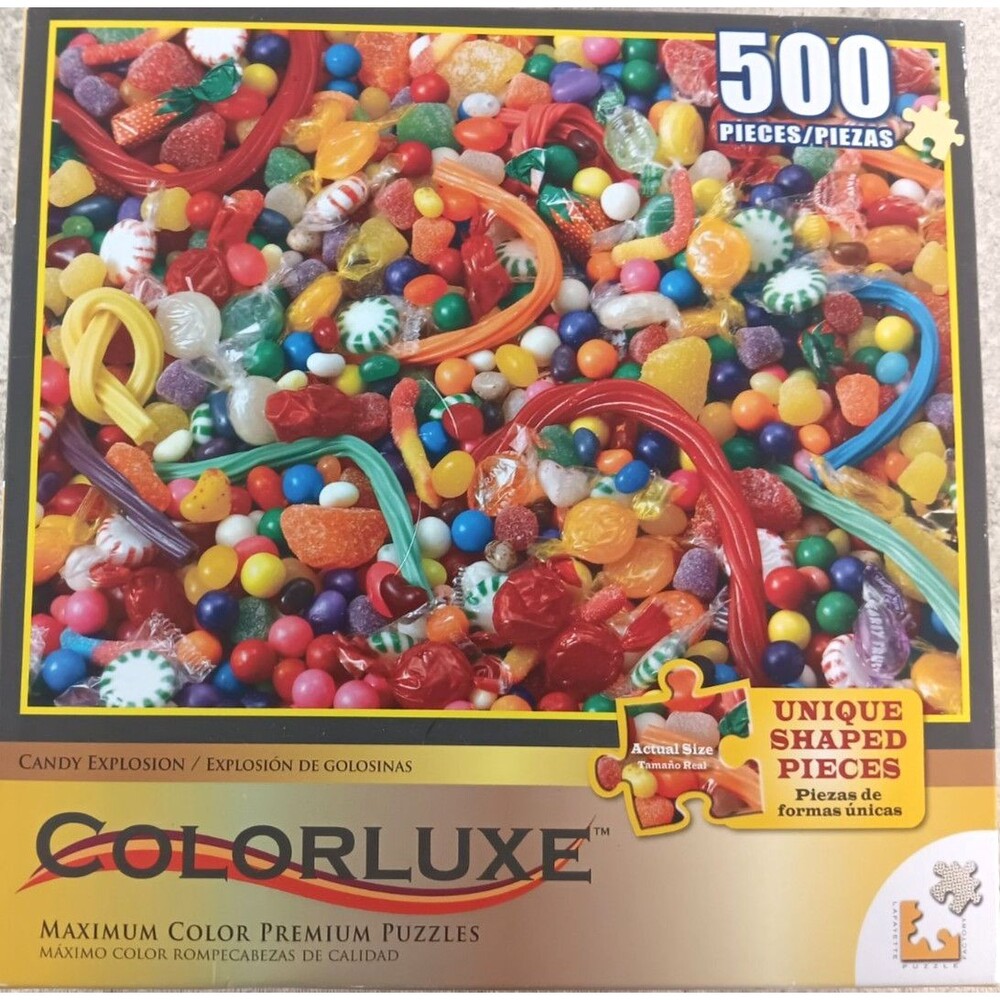 Candy Explosion 500 Piece Jigsaw Puzzle Colorluxe